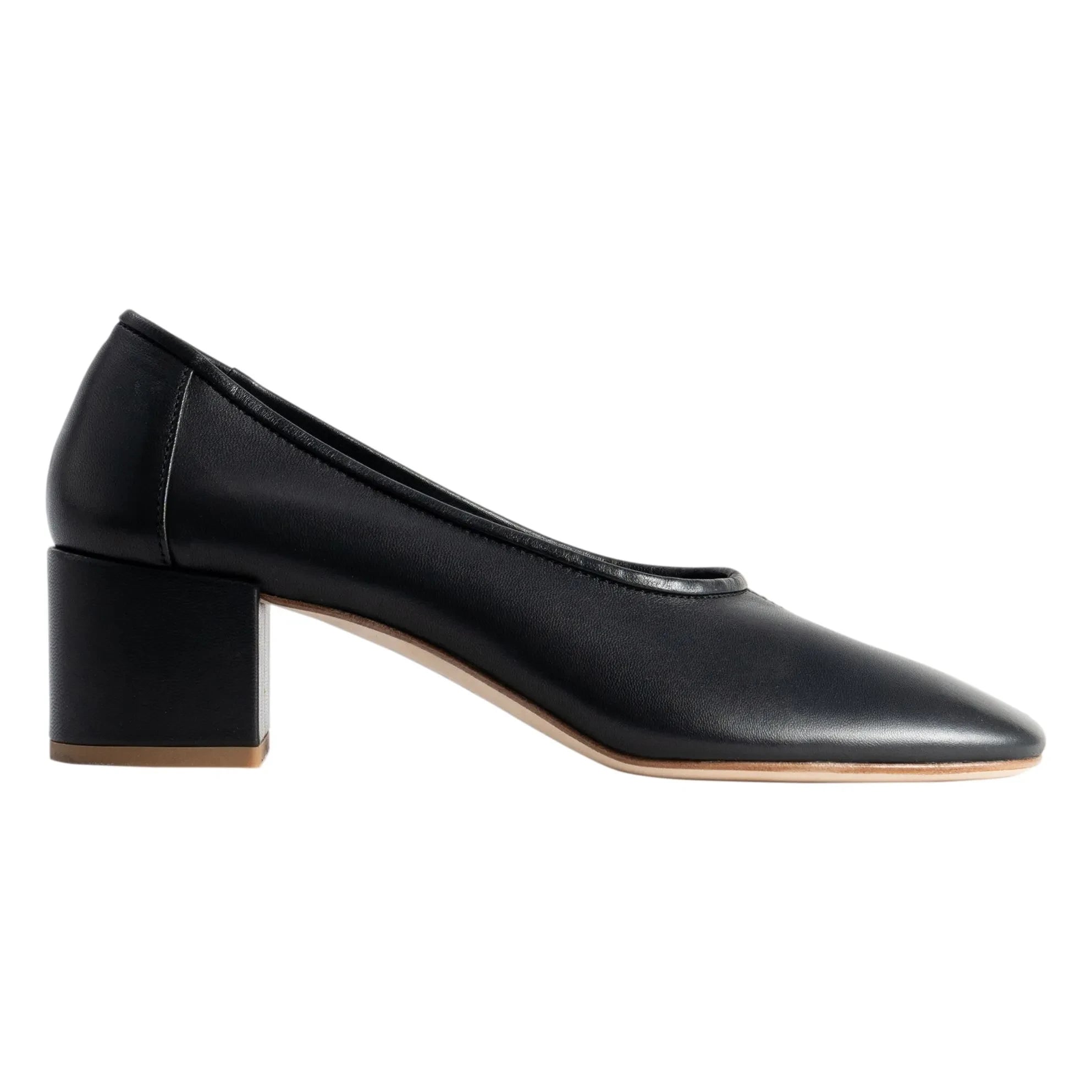 BY FAR - Prudence 45 Leder Ballerinas | Schwarz
