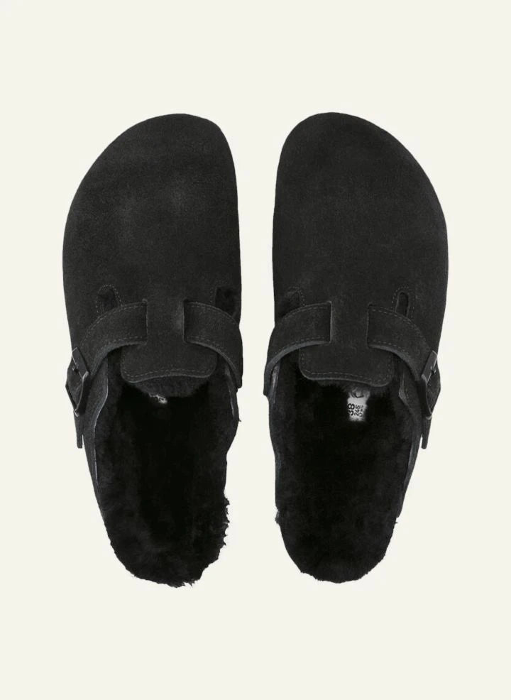 BIRKENSTOCK - Boston Shearling Clogs - Erwachsenen-Kollektion | Schwarz