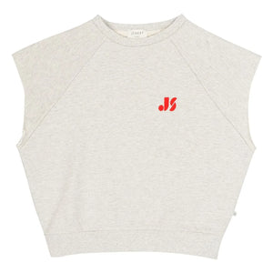Jenest - Joey 21 ärmelloses Sweatshirt aus Bio-Baumwolle | Hellgrau