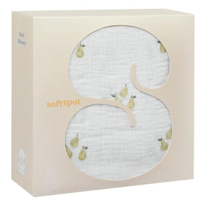 Soft Spot - Birne Bio-Baumwoll-Spannbettlaken | Pear