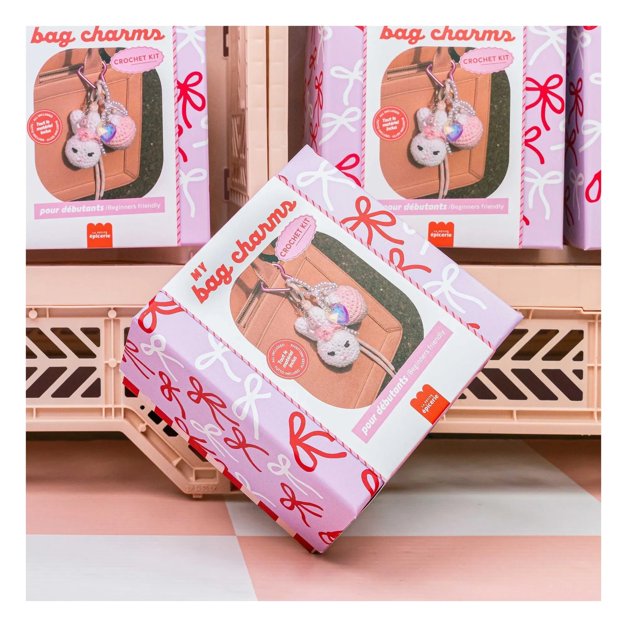 La Petite Épicerie - Häkel-Charm-Set - Glam Pink