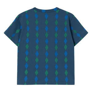 Tinycottons - Losange Bio-Baumwoll-T-Shirt | Blau