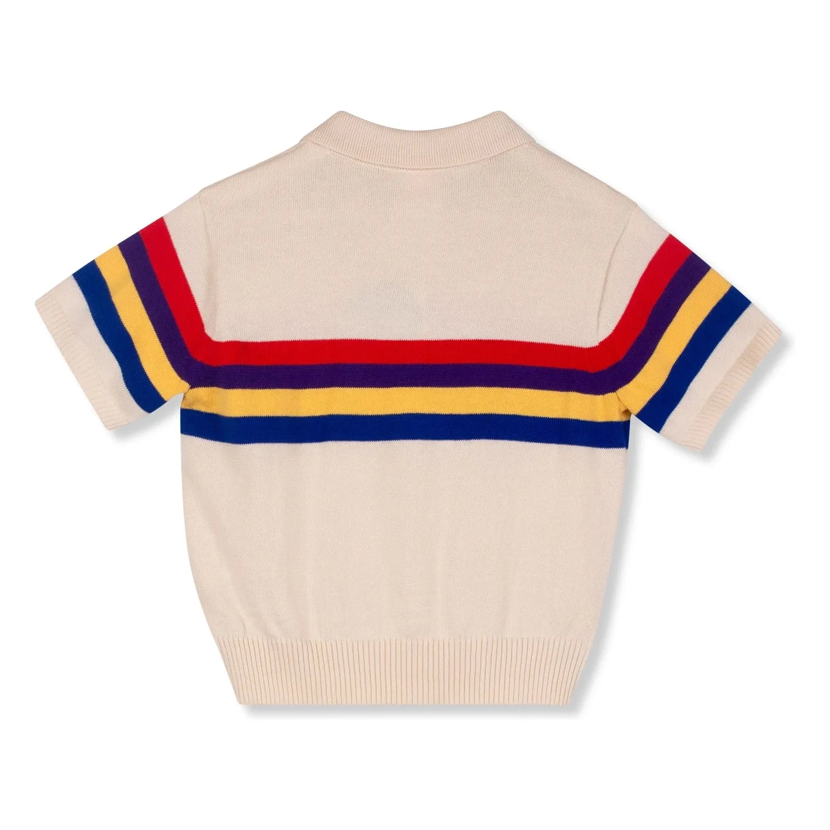 Wynken - Gestreiftes Poloshirt aus Bio-Baumwolle | Ecru