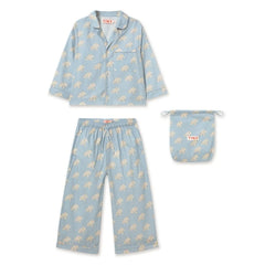 Tinycottons - Hellblauer Hundepyjama