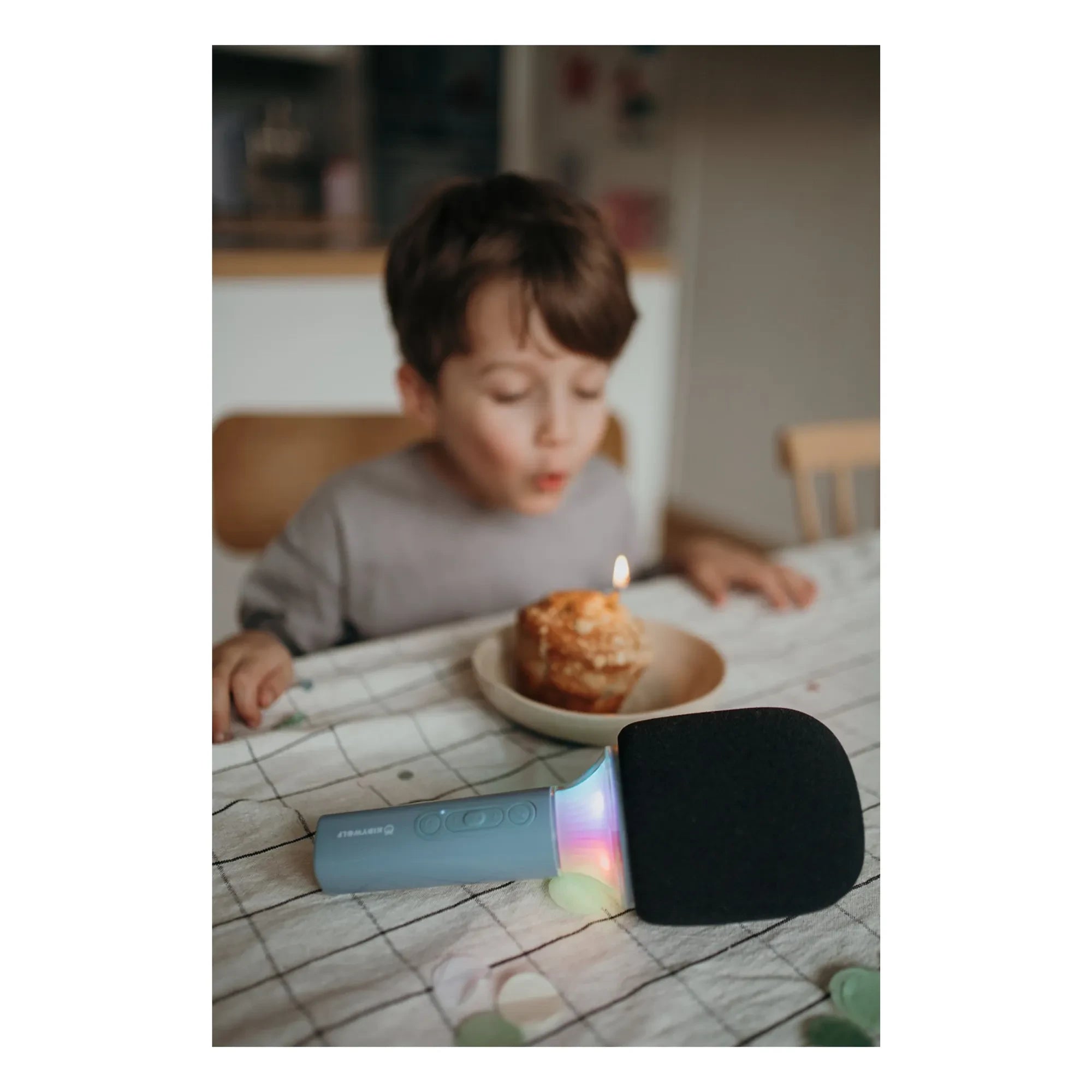 Kidywolf - Bluetooth-Karaoke-Mikrofon | Blau