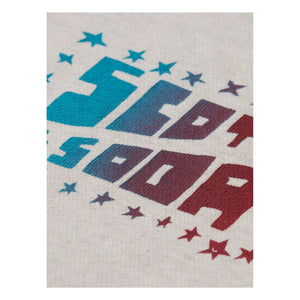 Scotch & Soda - Artwork Logo Sweatshirt Bio-Baumwolle | Heather White