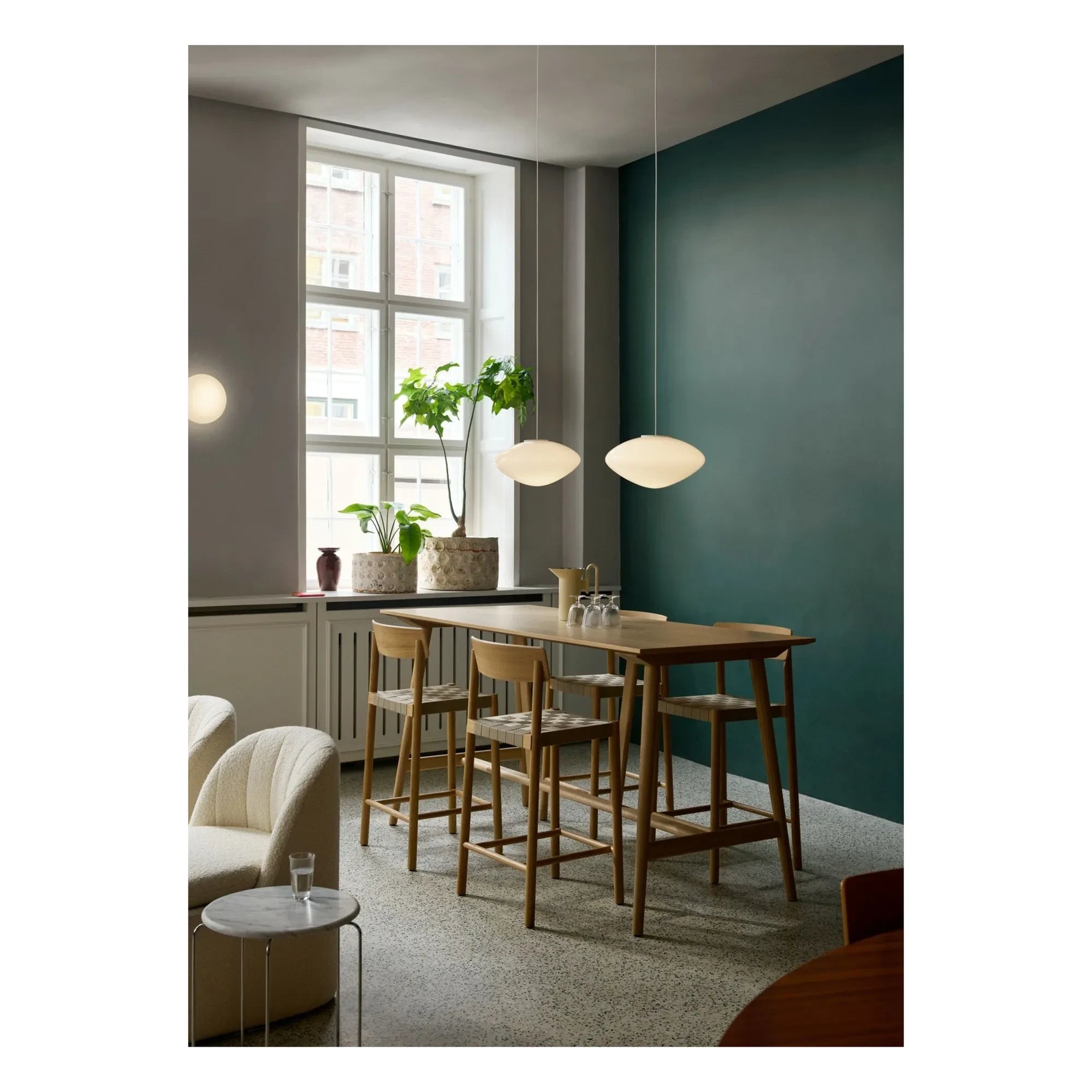 & Tradition - Betty TK12 Eiche Natur Rattan Barhocker 65 cm | Eiche