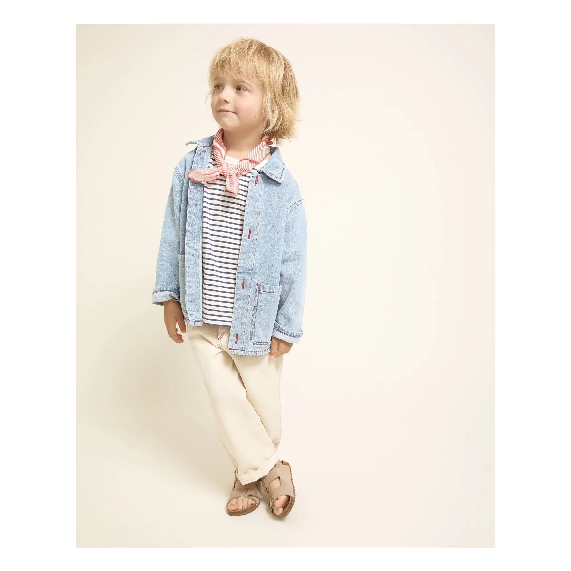 Búho - Demin Verblasstes Overshirt | Hellblau