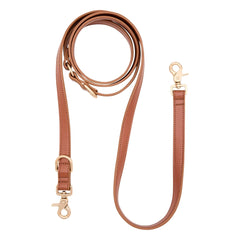 Cafide - 3-fach verstellbares Hundehalsband, veganes Leder | Braun