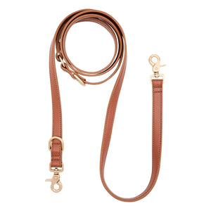 Cafide - 3-fach verstellbares Hundehalsband, veganes Leder | Braun