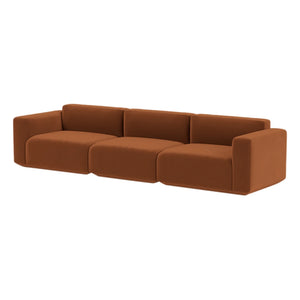 & Tradition - Develius EV1, 3-Sitzer Samtsofa | Cannelle