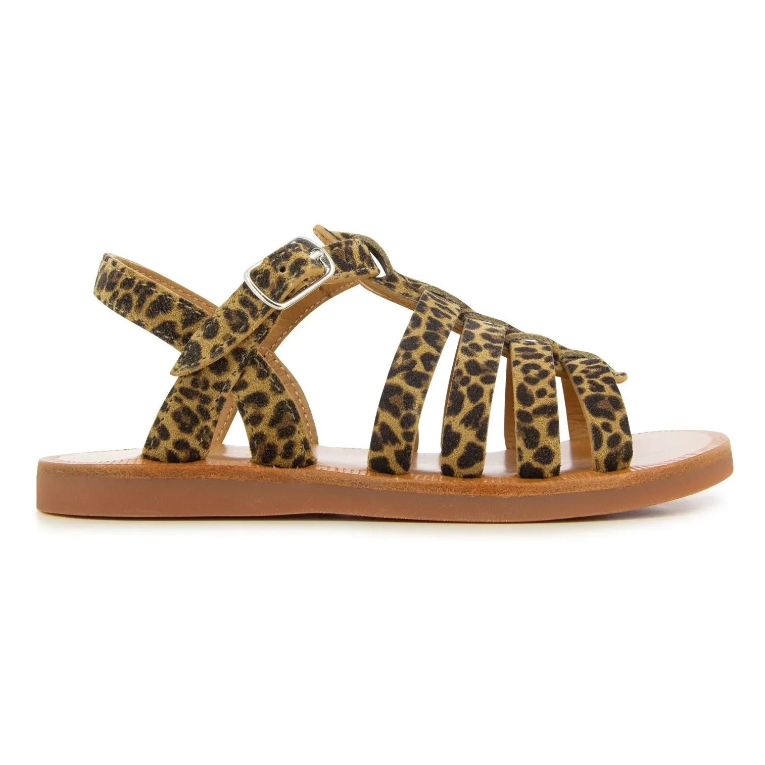 Pom d'Api - Plagette Sandalen mit überkreuzten Riemen | Leopardenmuster