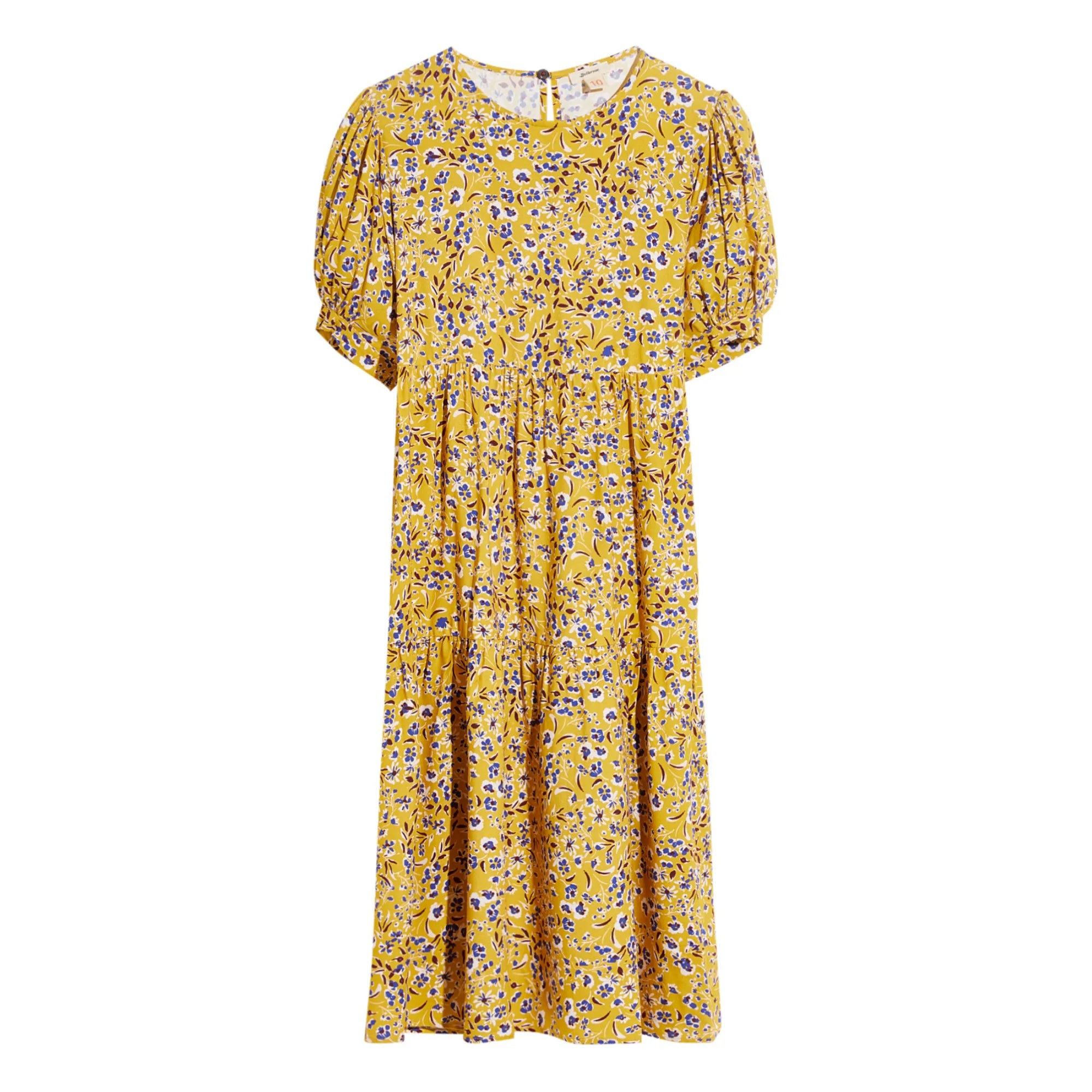 Bellerose - Atomic Bedrucktes Volantkleid | Senfgelb