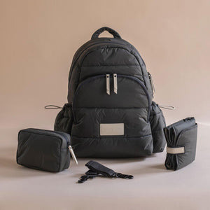 Avery Row Changing Backpack - Soft Black-Changing Bags-Soft Black- | Natural Baby Shower
