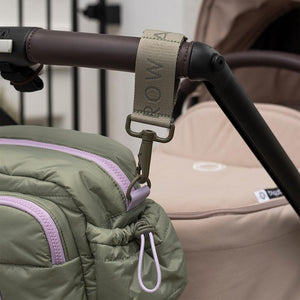 Avery Row Logo Pram Bag Clips - Olive Green-Stroller Clips-Olive Green- | Natural Baby Shower