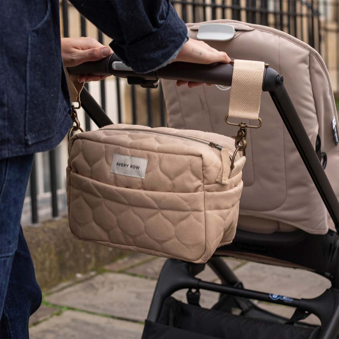 Avery Row Stroller Organiser Bag - Natural-Stroller Organisers-Natural- | Natural Baby Shower