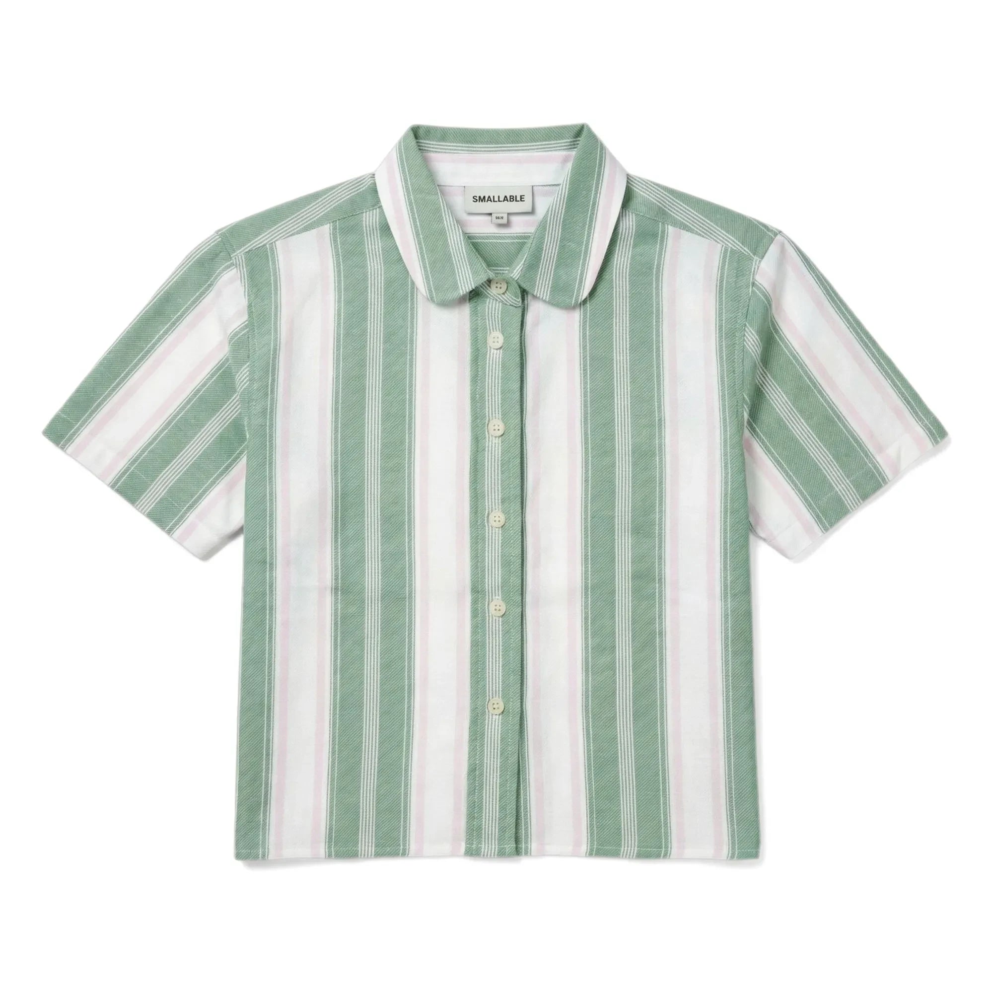 Smallable Kid - Sawyer Gestreiftes Hemd | Mintgrün