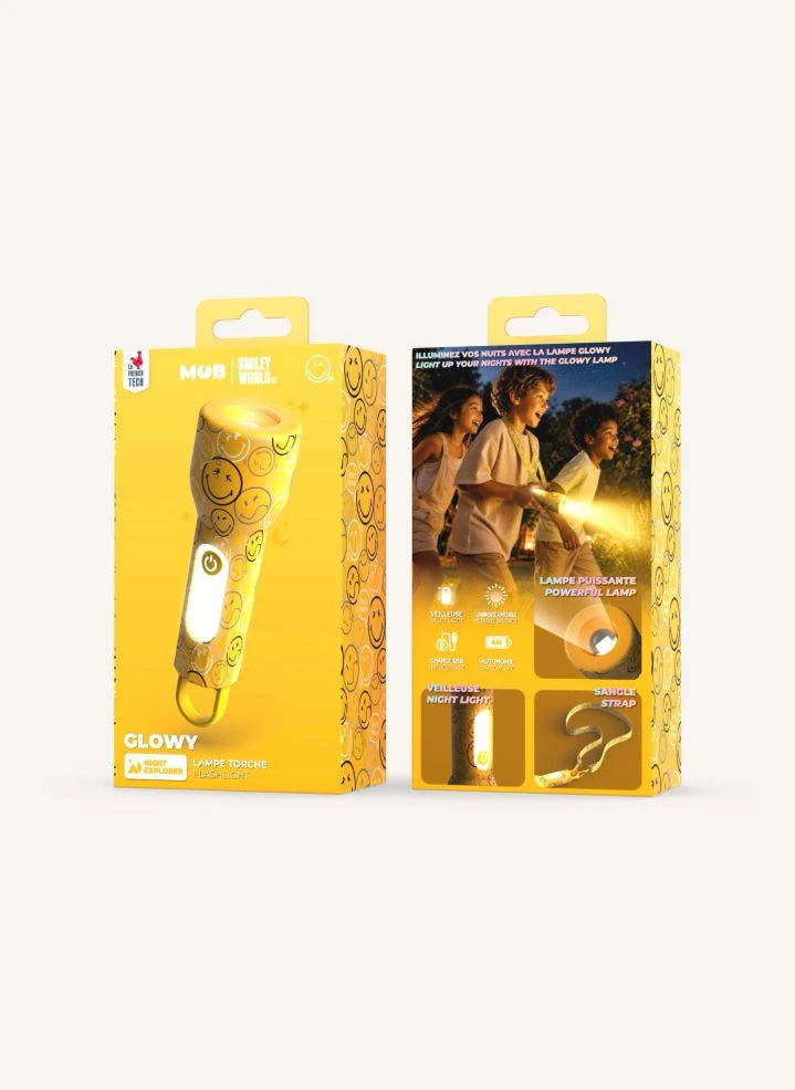 MOB - Glowy Taschenlampe - MOB x Smiley World | Gelb