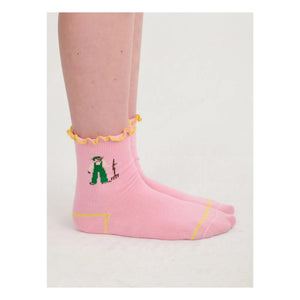Bobo Choses - Bio-Baumwoll-Socken mit Rüschen | Rosa