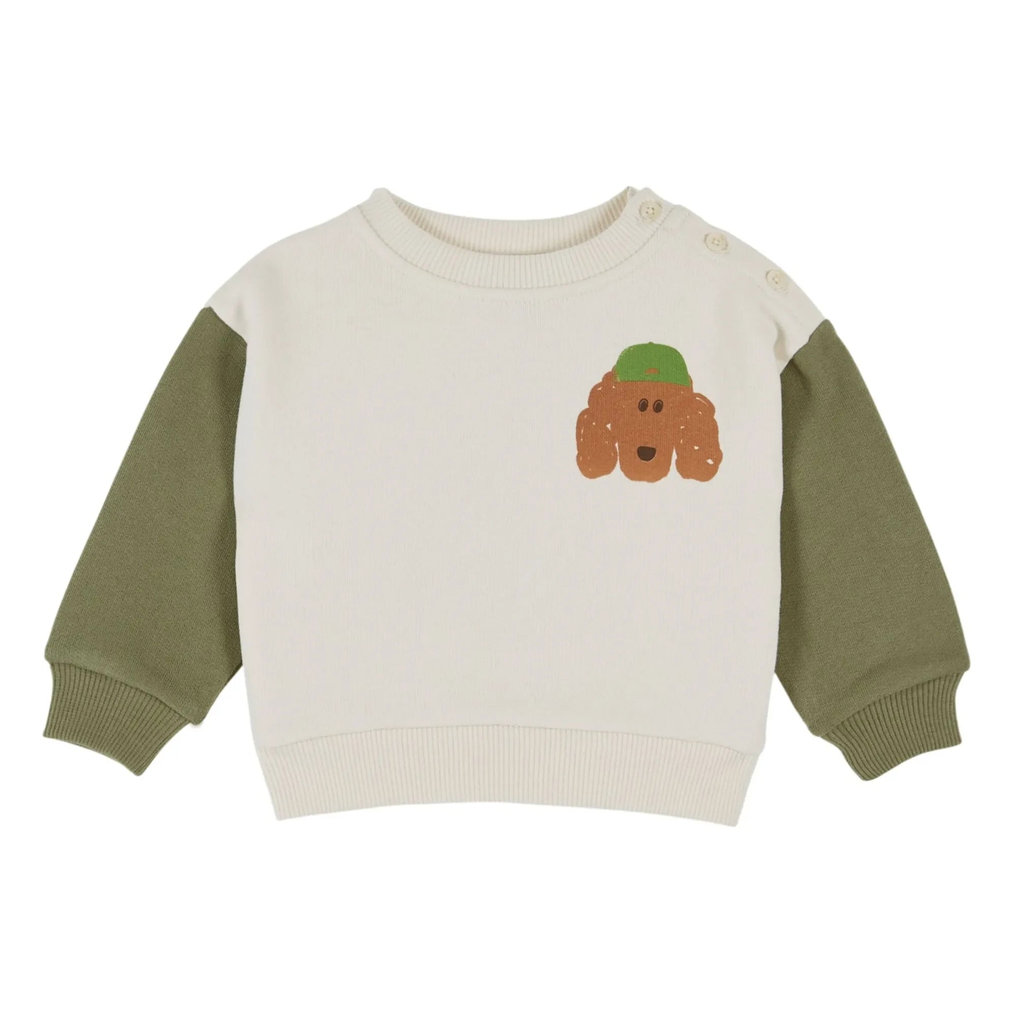 Emile et Ida - Sweat Dog Organik Pamuk | Ekru