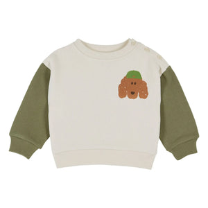 Emile et Ida - Sweat Dog Organik Pamuk | Ekru