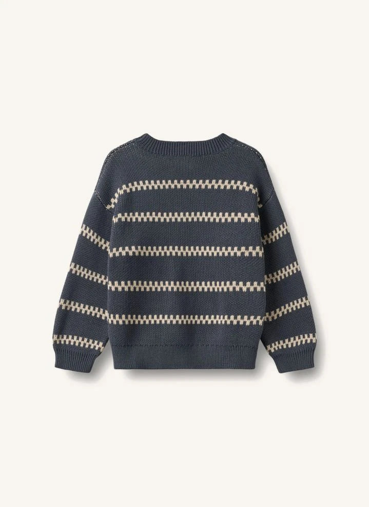 Wheat - Harlow Jacquard-Pullover aus Bio-Baumwolle | Ecru