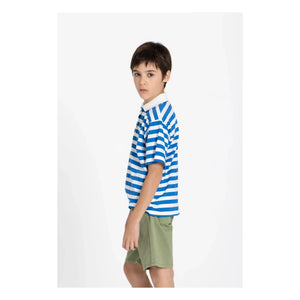 Smallable Kid - Tilo Gestreiftes Poloshirt aus Bio-Baumwolle | Königsblau