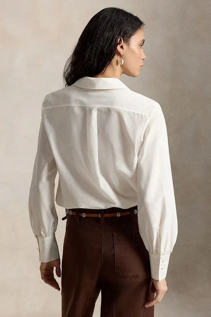 Polo Ralph Lauren kadın gömlek, ipek ilaveli