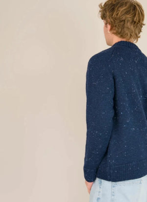 Origin Knitwear - Raglan Großer Strickpullover | Dunkelblau