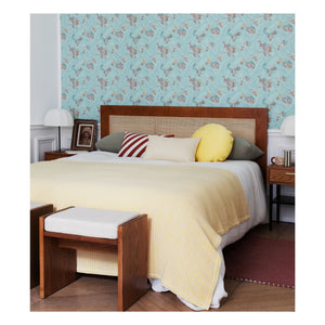 The Socialite Family - Jacquard-Decke Miuccia aus Baumwolle | Zitronengelb