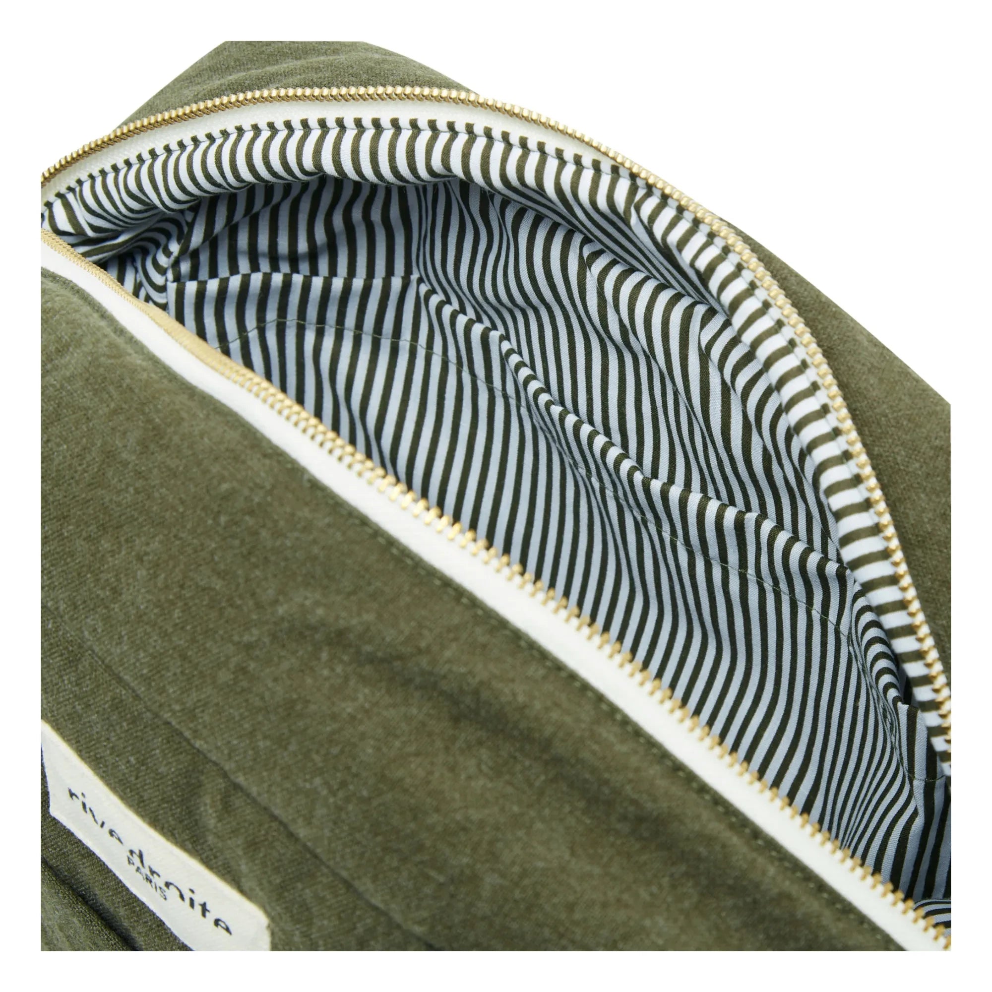 rivedroite - Wickeltasche Mini Darcy aus recycelter Baumwolle | Khaki