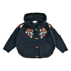 Louise Misha - Ezi Wollcape Cardigan | Marine