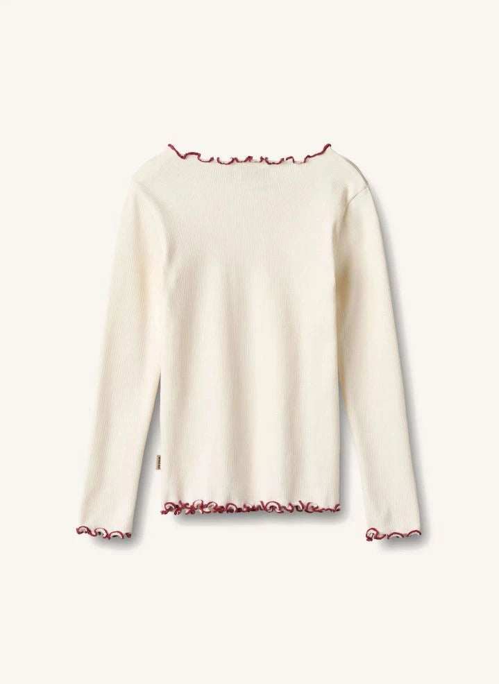 Wheat - Louann Bio-Baumwoll-Knotenshirt | Elfenbein