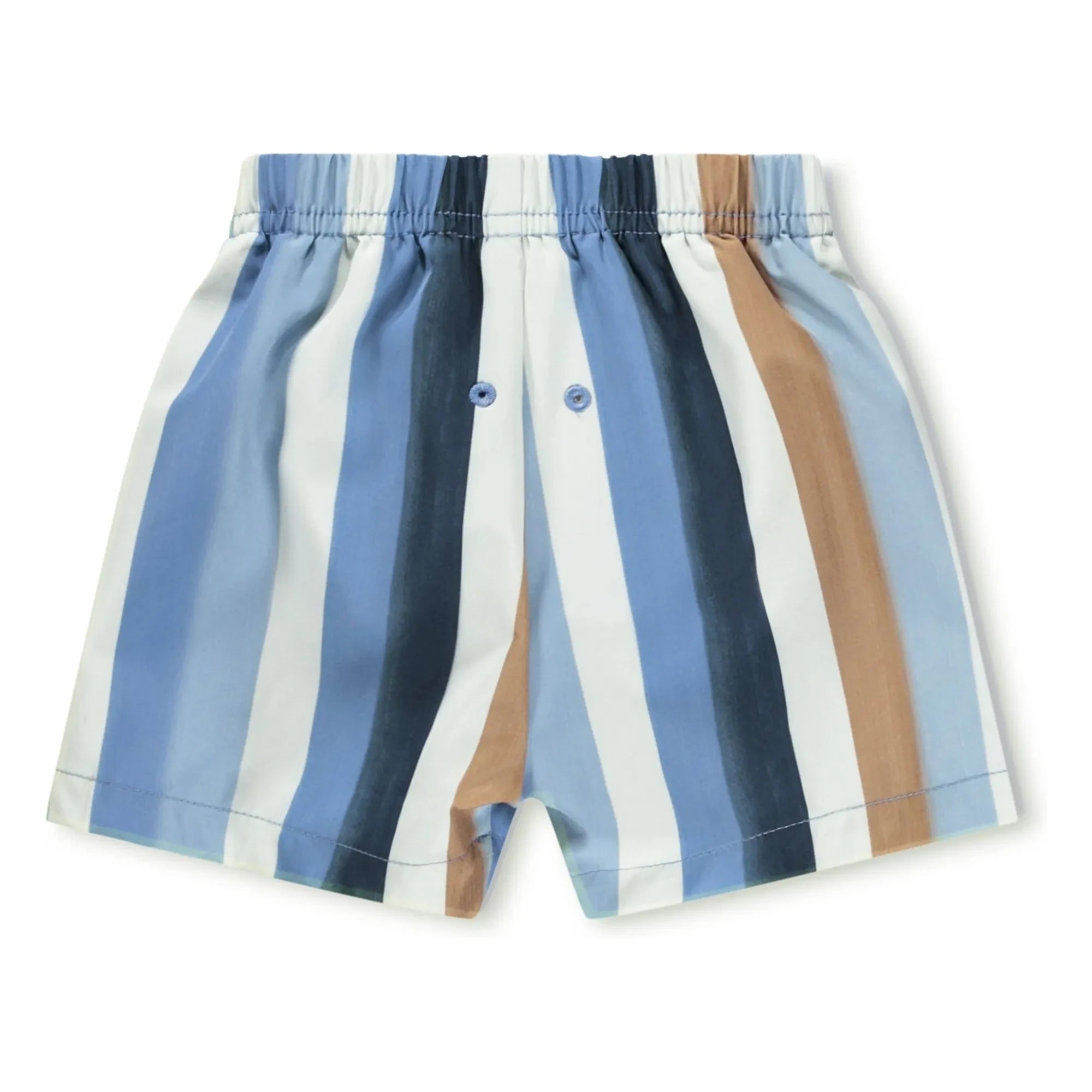 Molo - Newton Gestreifte Badeshorts aus recyceltem Material | Blau