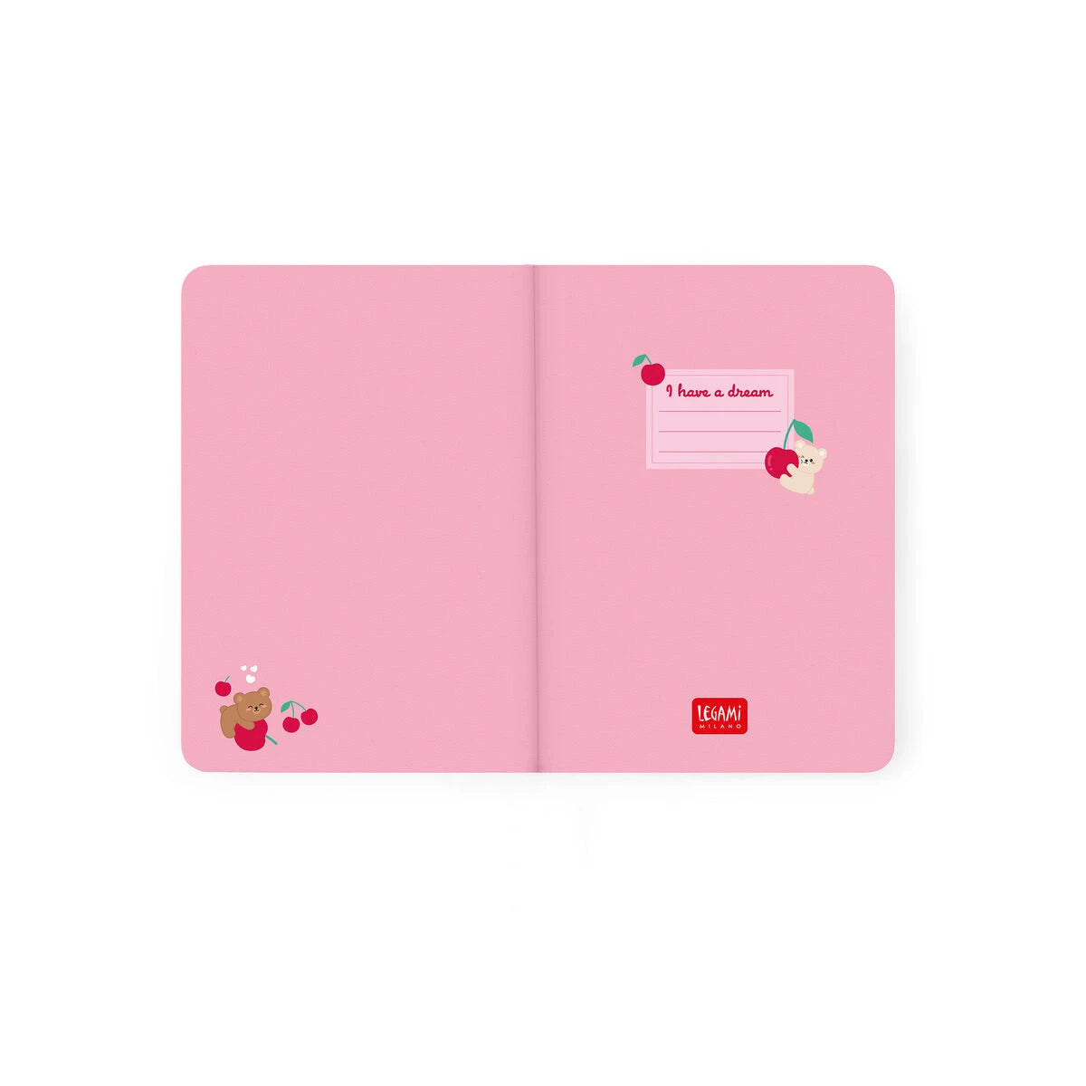 Legami - 16-Monat-Wochen-Fototagebuch 2026/2027 - Rosa Teddybär - Klein mit Notizbuch