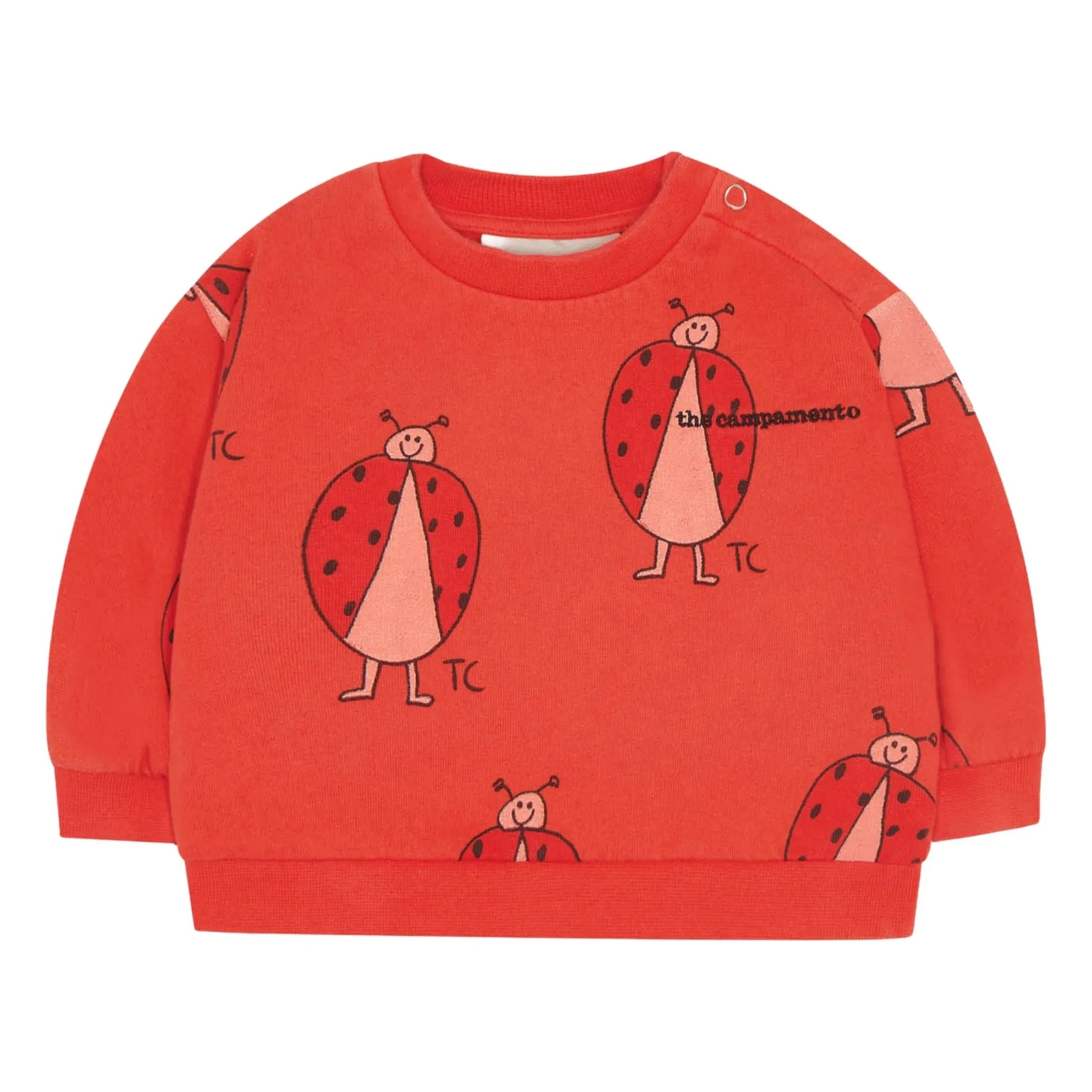 The Campamento - Baby-Mädchen Marienkäfer-Sweatshirt | Rot