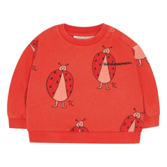 The Campamento - Baby-Mädchen Marienkäfer-Sweatshirt | Rot