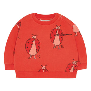 The Campamento - Baby-Mädchen Marienkäfer-Sweatshirt | Rot