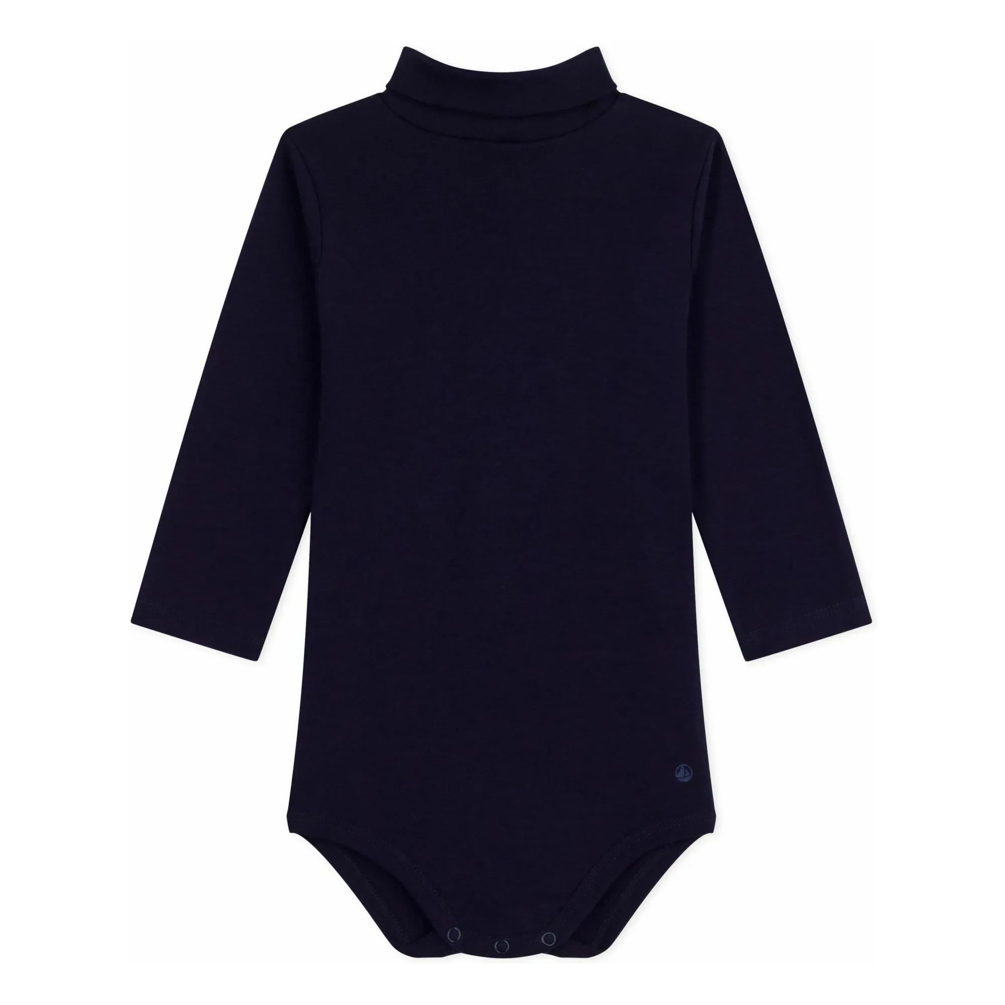 Petit Bateau – Body mit Rollkragen aus Bio-Baumwolle | Nachtblau