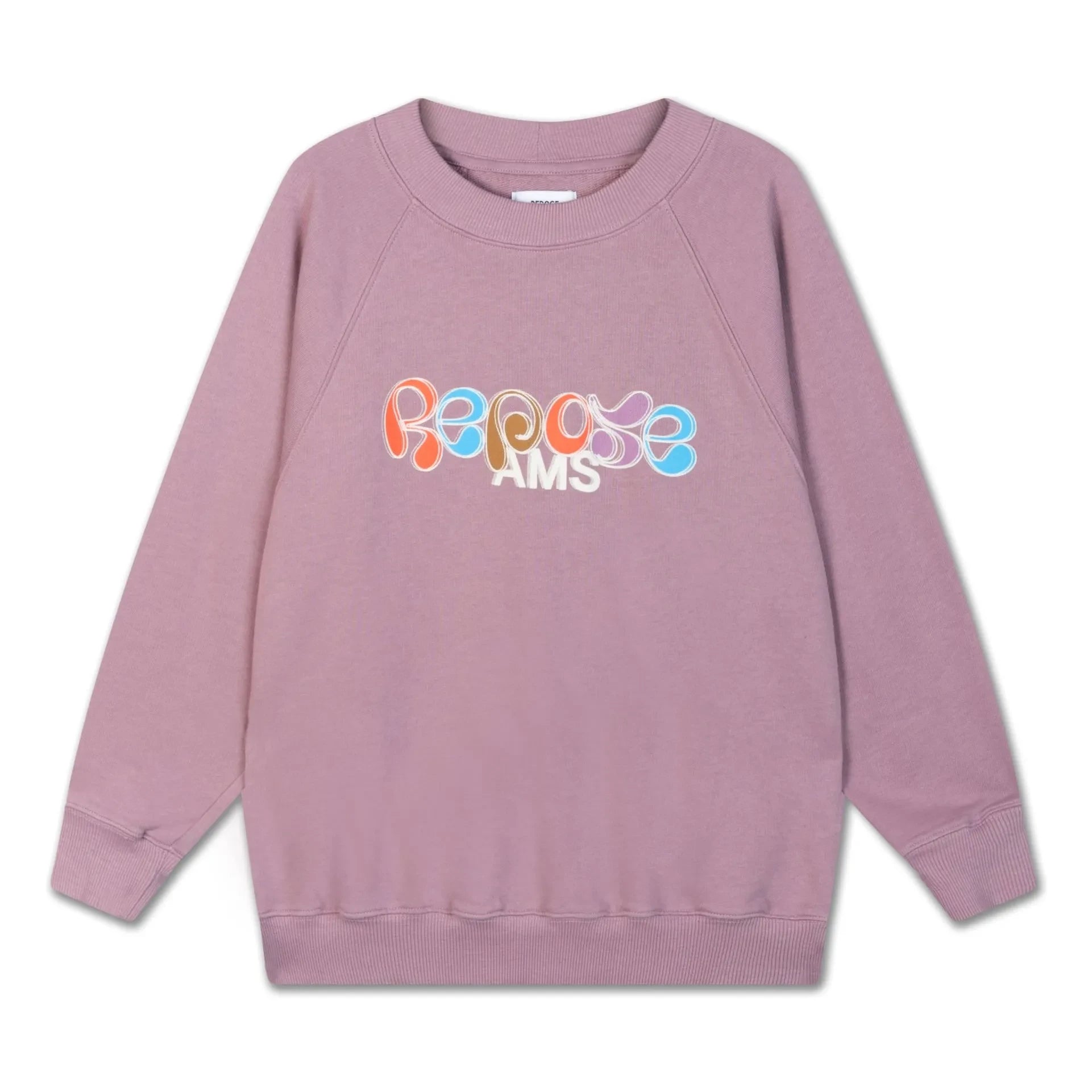 Repose AMS - Organik pamuklu logo sweatshirt | Gül Kurusu
