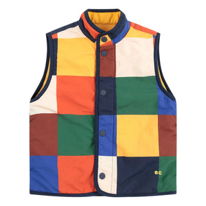Bobo Choses - Wendbare ärmellose Jacke aus recycelter Faser | Gelb