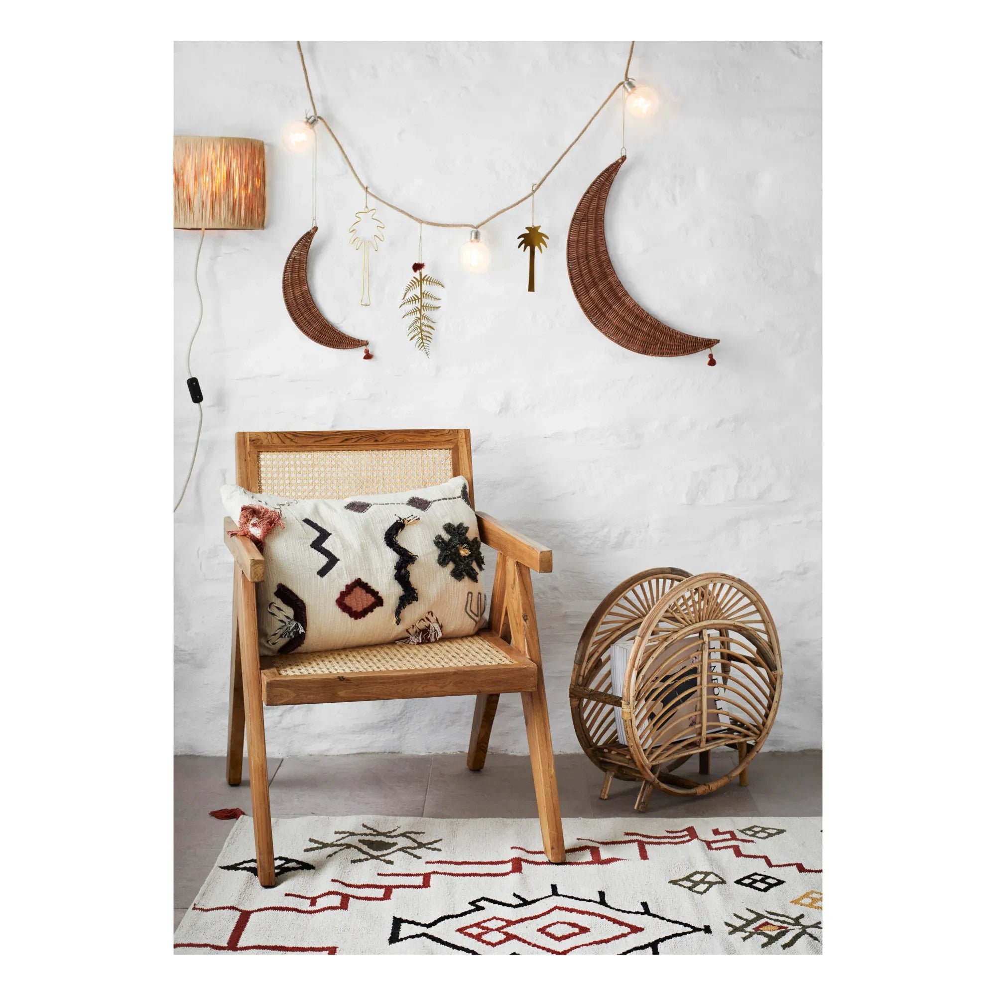 Madam Stoltz - 2er Set Rattanstühle