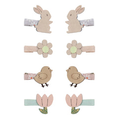 Mimi & Lula - 8er Set Mini Ostern Haarspangen | Rosa