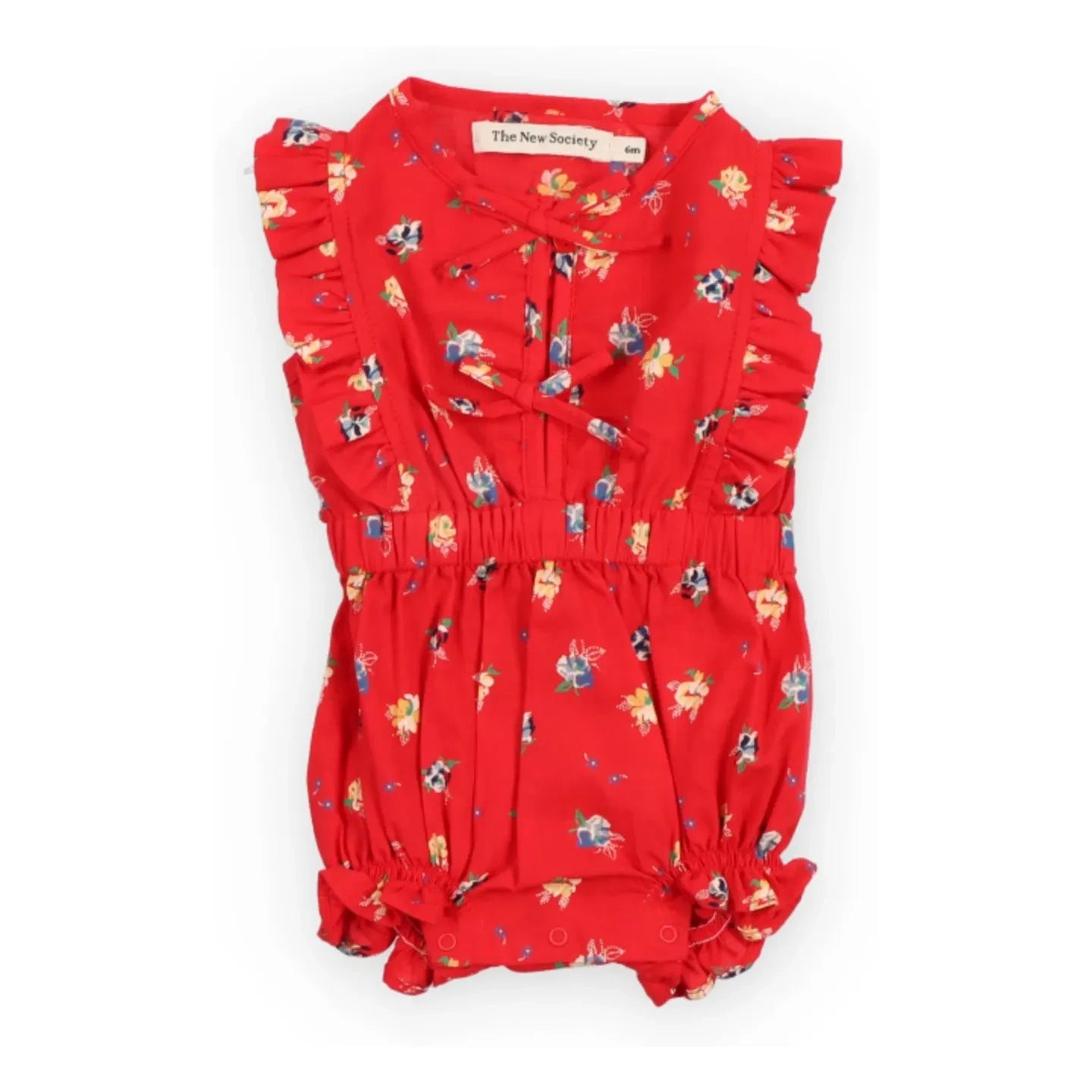 the new society - Amapola Fleurie geknoteter Overall | Rot