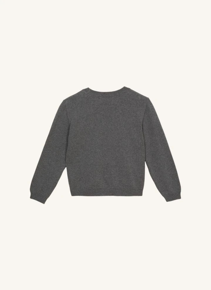 Smallable Kid - Cagnaby Organische Baumwolle Pullover | Grau Melange