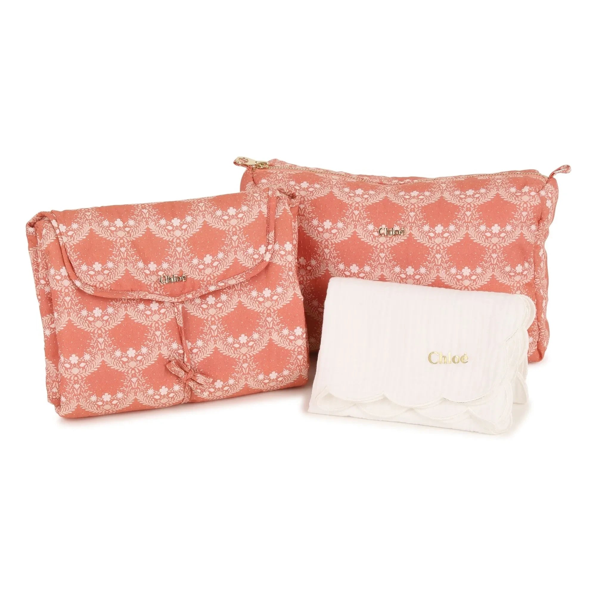 Chloé - Bio-Baumwolle Geburtsgeschenkset | Pfirsich