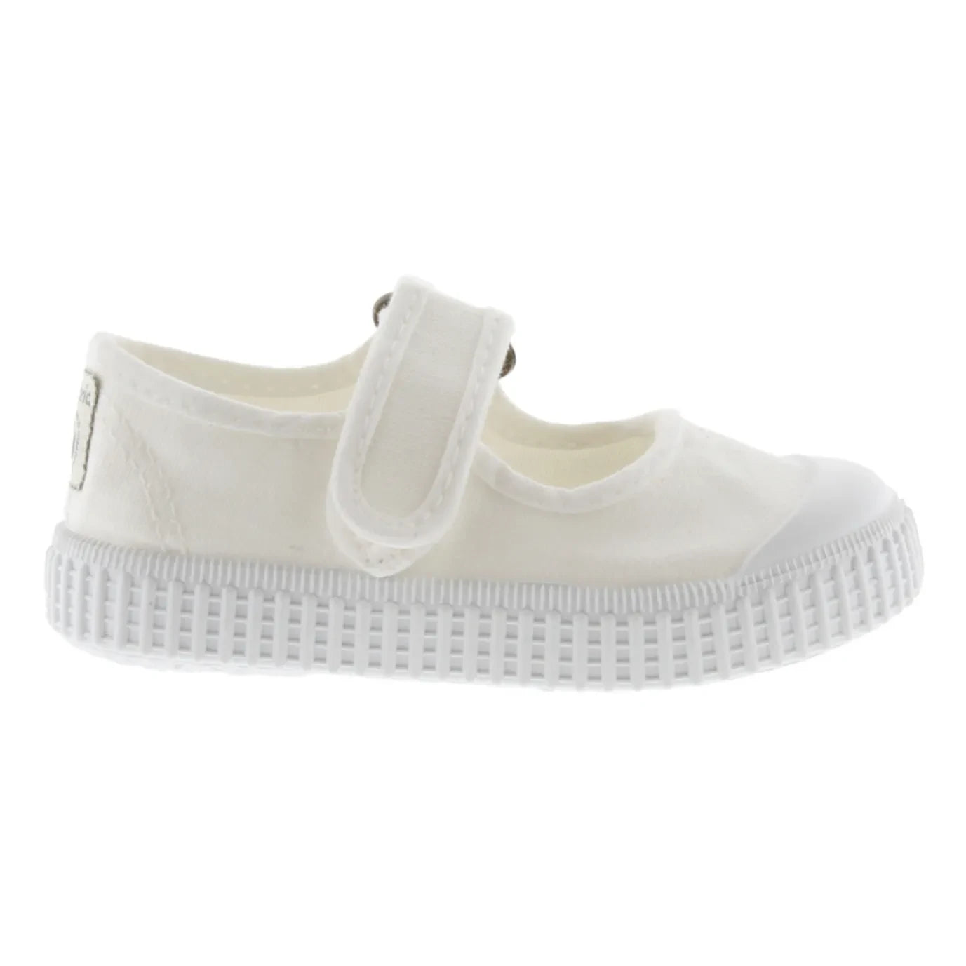 Victoria - Mercedes Tira Lona Klettverschluss-Sneaker | Weiß