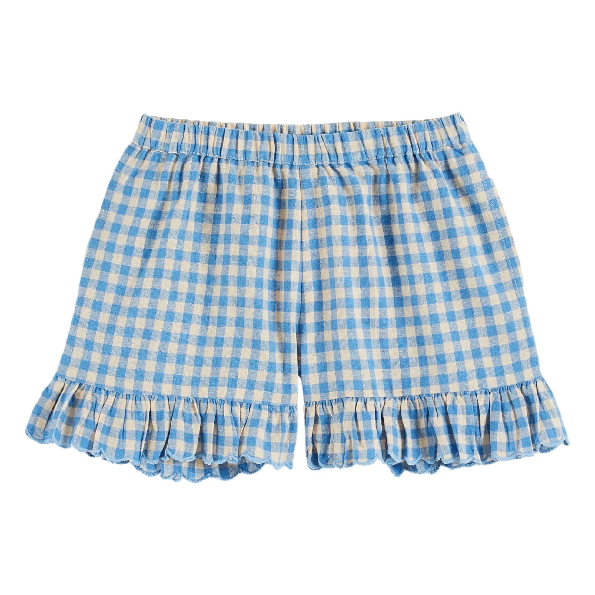Emile et Ida - Kurzes Vichy Lagon | Blau