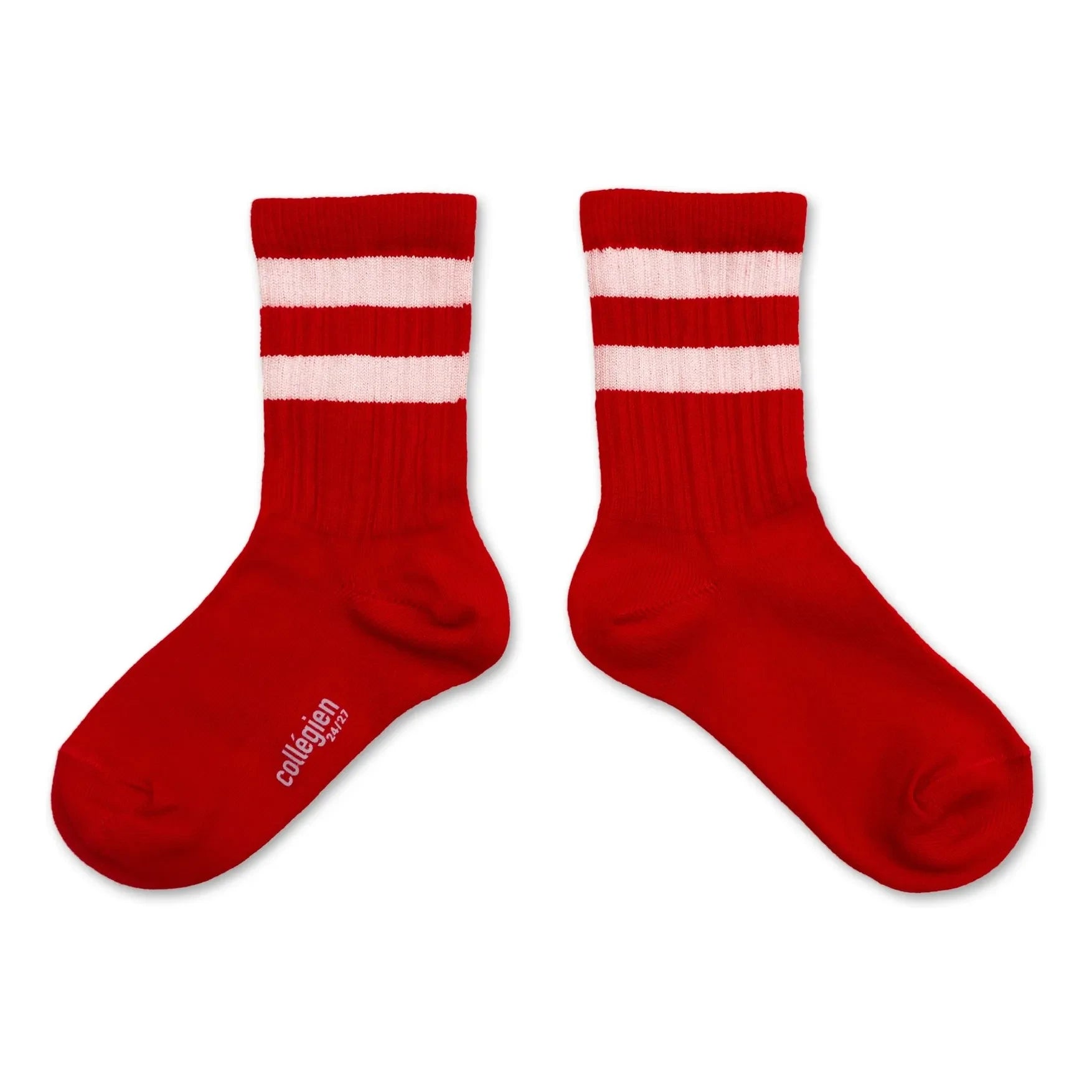 Collégien - Nico Gestreifte Socken | Rot