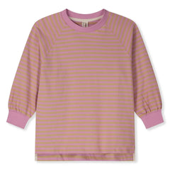 Gray Label - Oversize Çizgili Organik Pamuklu Tişört | Pembe